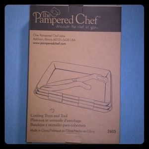 Pampered Chef Coating Trays and Tool